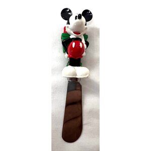 Disney Mickey Mouse Christmas Cheese Spreader With Gift